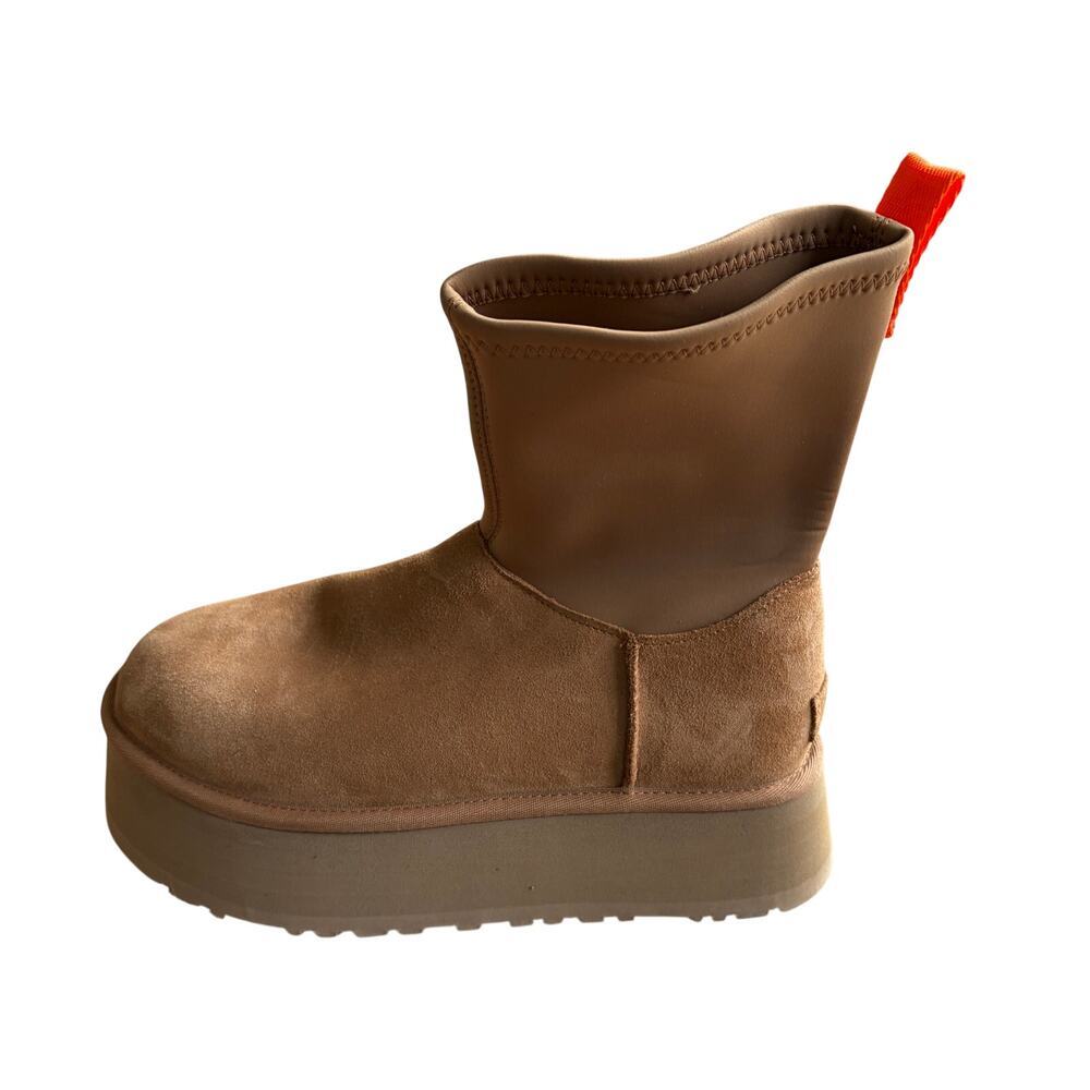 NWOT UGG Women's Classic Diper Platform Boots in Chestnut‎ Suede Sz 40EU
